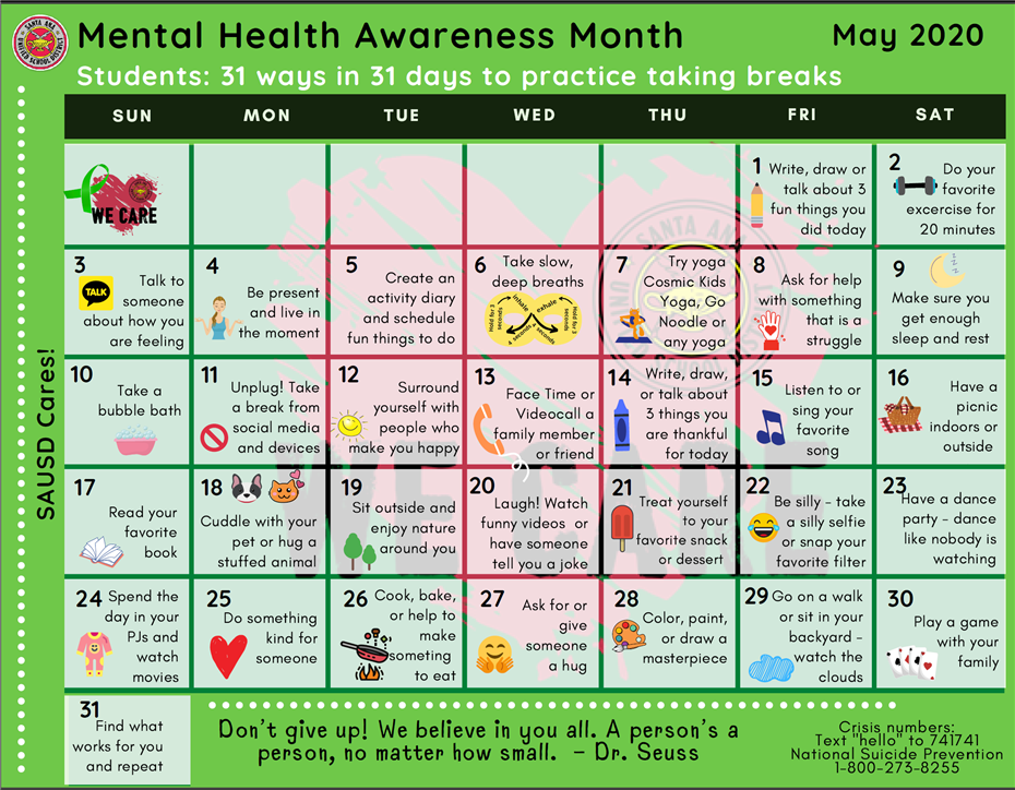 Health Awareness Calendar For 2022